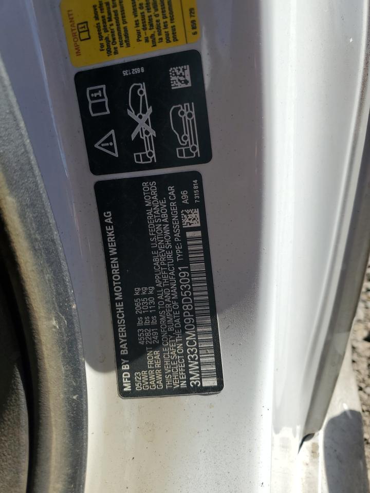 2023 BMW 230XI  VIN:3MW33CM09P8D53091