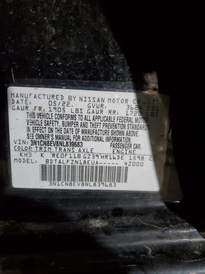 2022 NISSAN VERSA SV VIN:JF2GPABC4E8247734