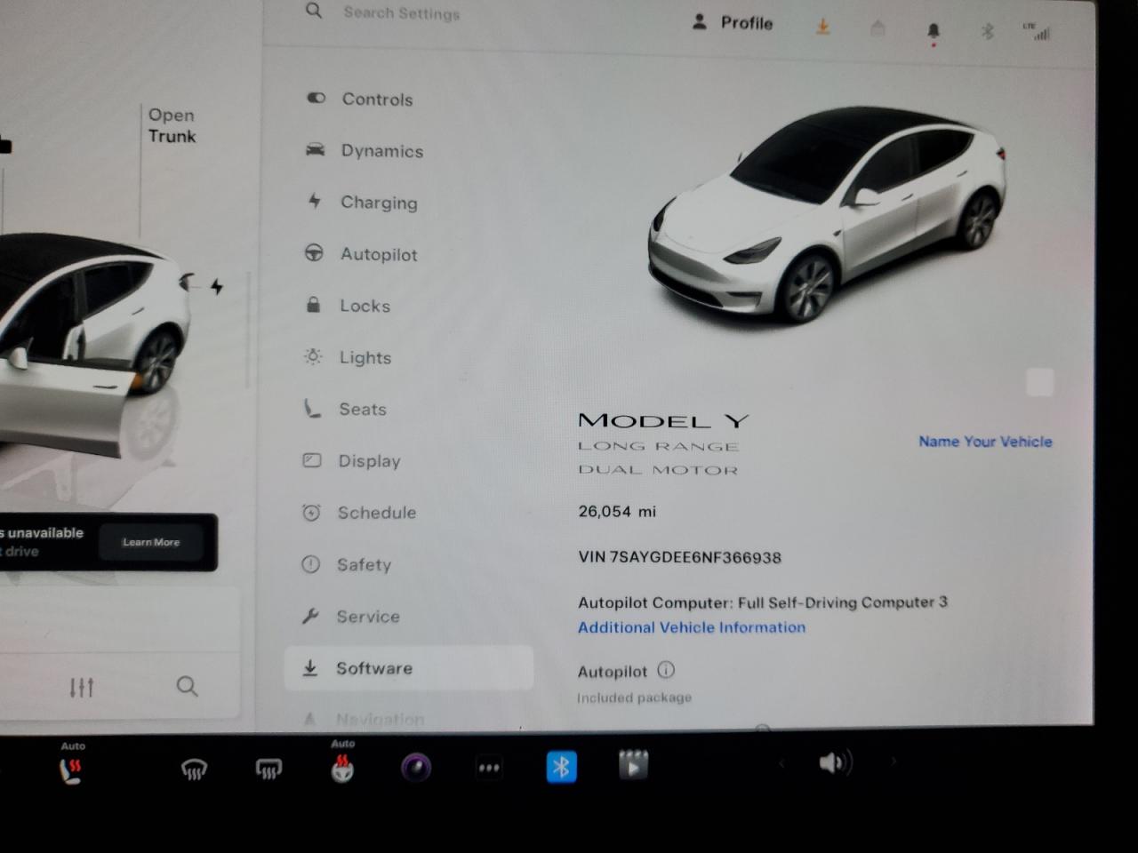 2022 TESLA MODEL Y  VIN:7SAYGDEE6NF366938