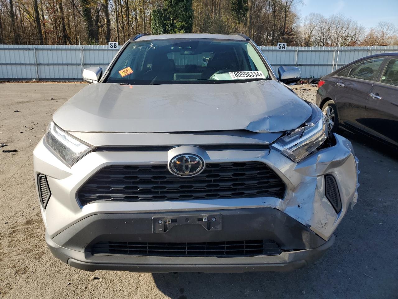 2022 TOYOTA RAV4 XLE VIN:2T3P1RFV2NW275200