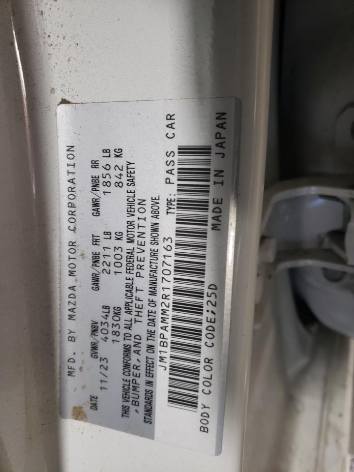 2024 MAZDA 3 PREMIUM VIN:JM1BPAMM2R1707163