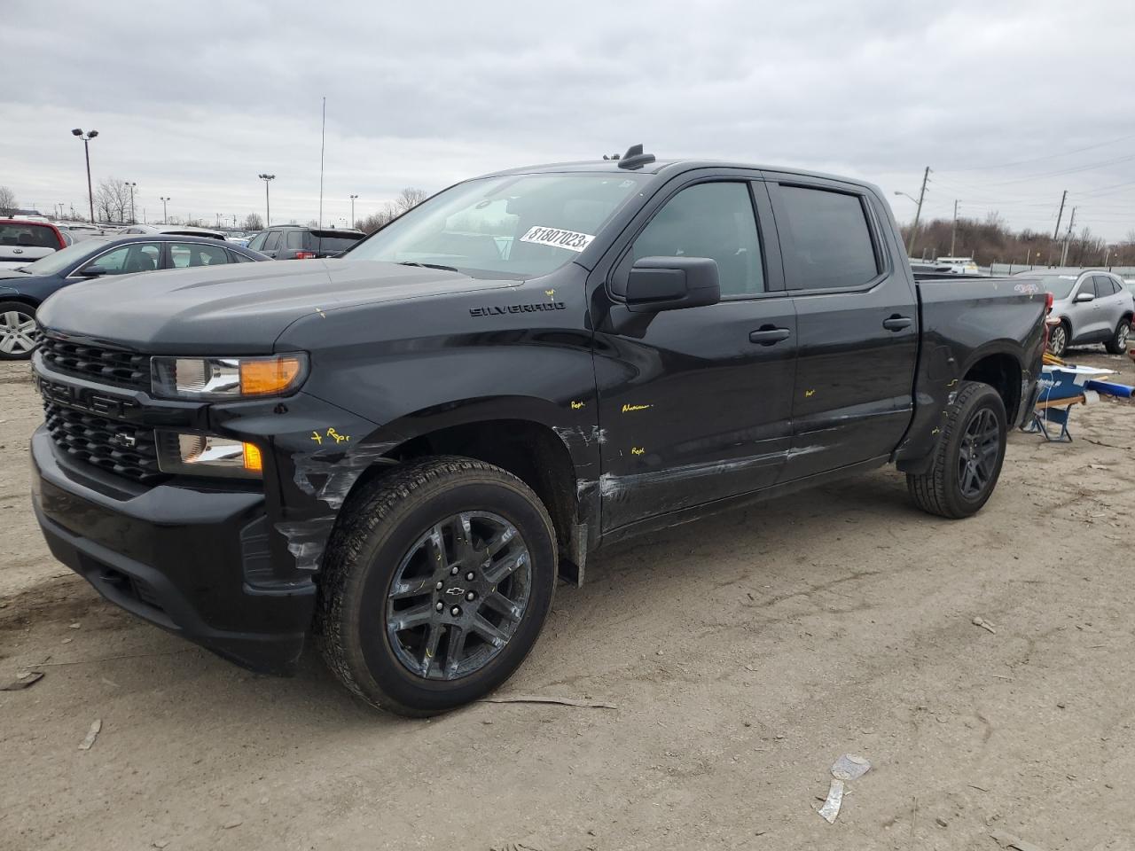 2022 CHEVROLET SILVERADO LTD K1500 CUSTOM VIN:1GCPYBEK4NZ132470