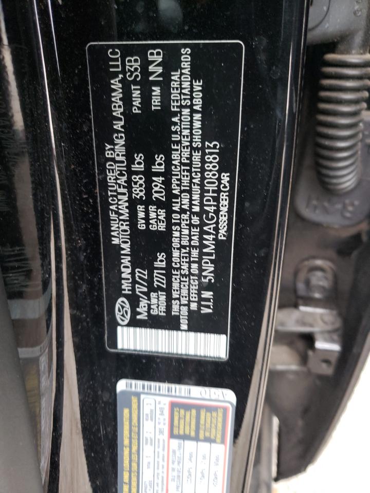 2023 HYUNDAI ELANTRA SEL VIN:5NPLM4AG4PH088813