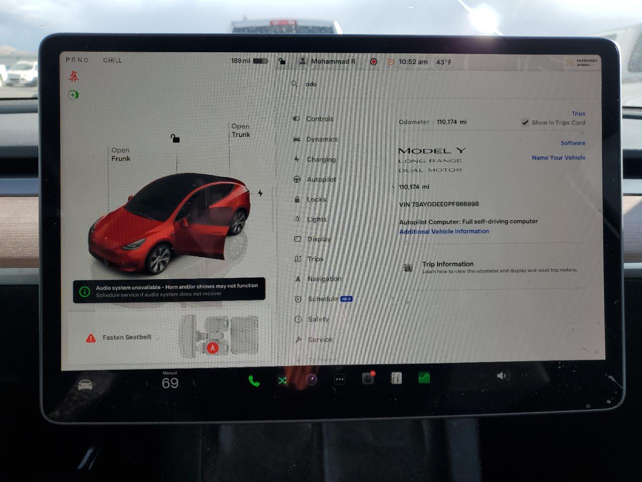 2023 TESLA MODEL Y  VIN:7SAYGDEE0PF866998
