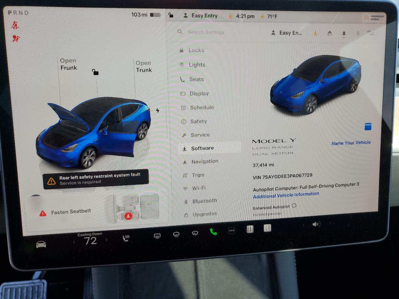 2023 TESLA MODEL Y  VIN:7SAYGDEE3PA067729