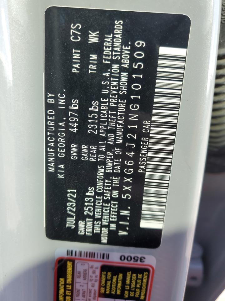 2022 KIA K5 GT LINE VIN:5XXG64J21NG101509