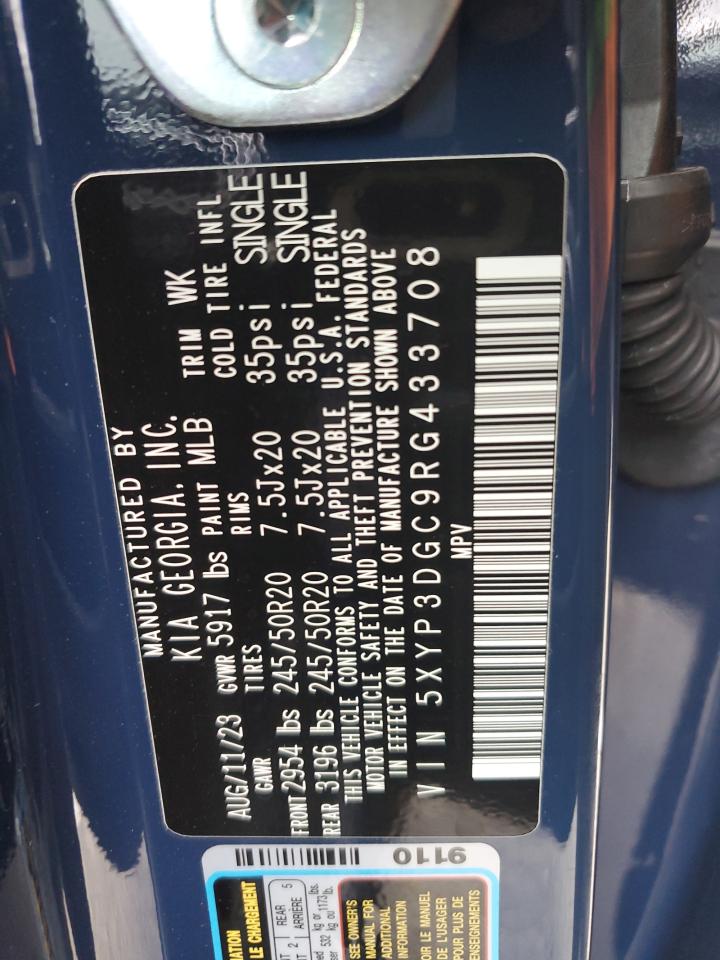2024 KIA TELLURIDE EX VIN:5XYP3DGC9RG433708