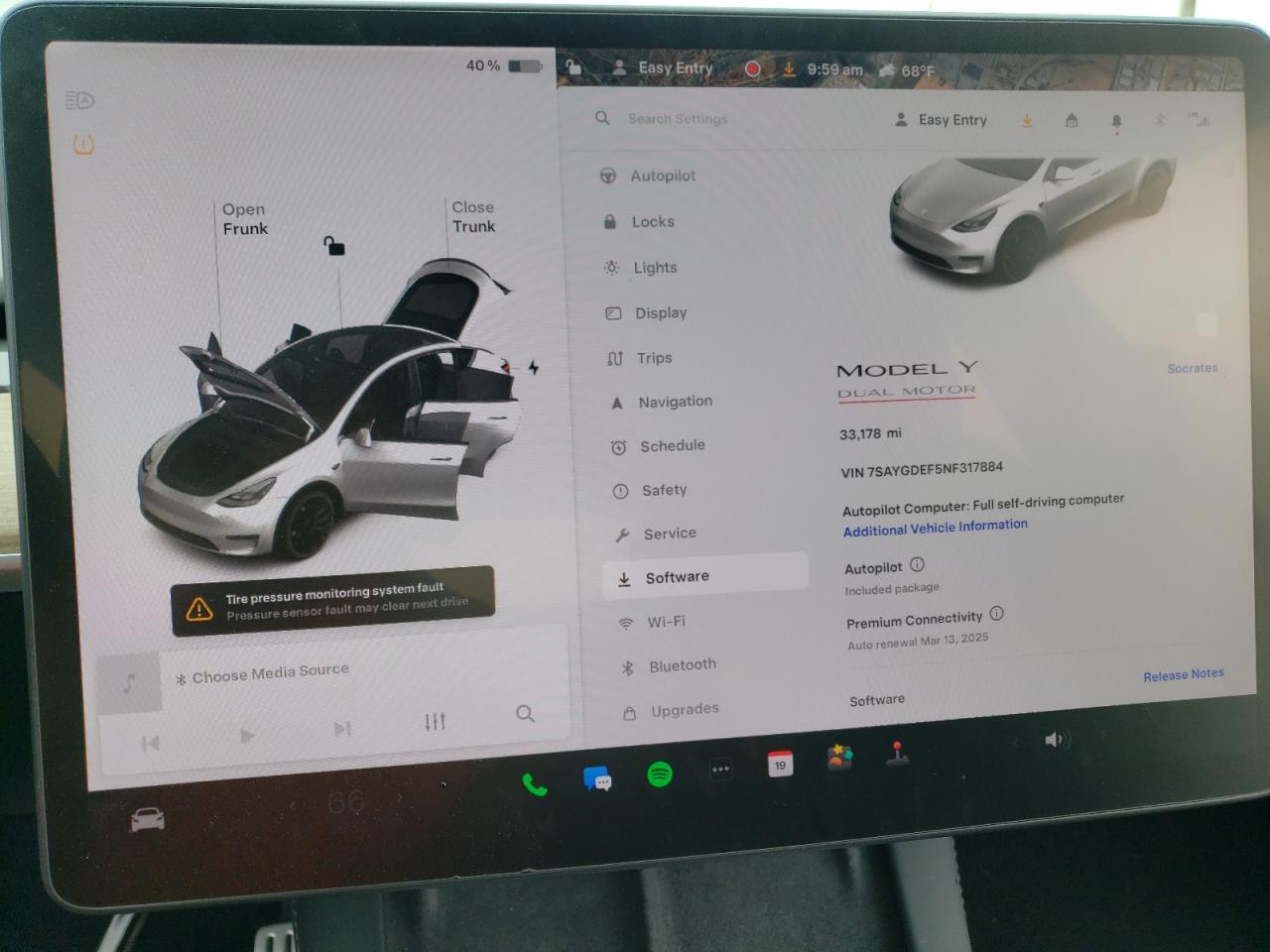 2022 TESLA MODEL Y  VIN:7SAYGDEF5NF317884