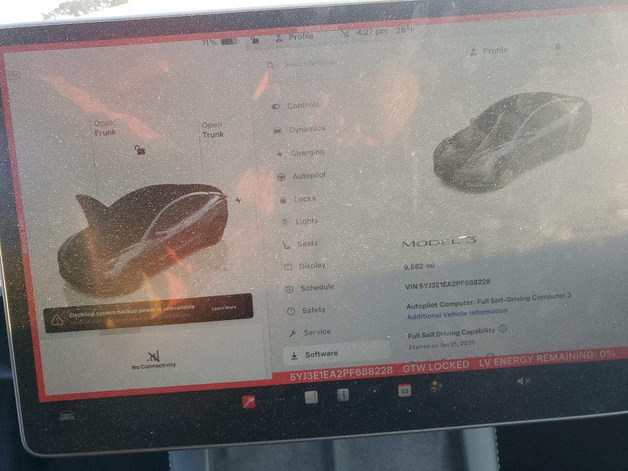 2023 TESLA MODEL 3  VIN:5YJ3E1EA2PF688228