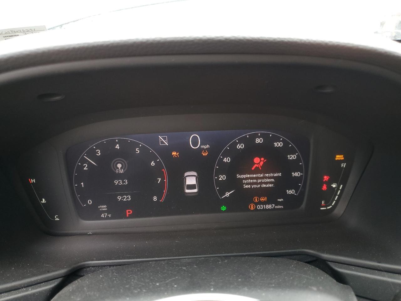 2023 HONDA ACCORD LX VIN:1HGCY1F29PA046291