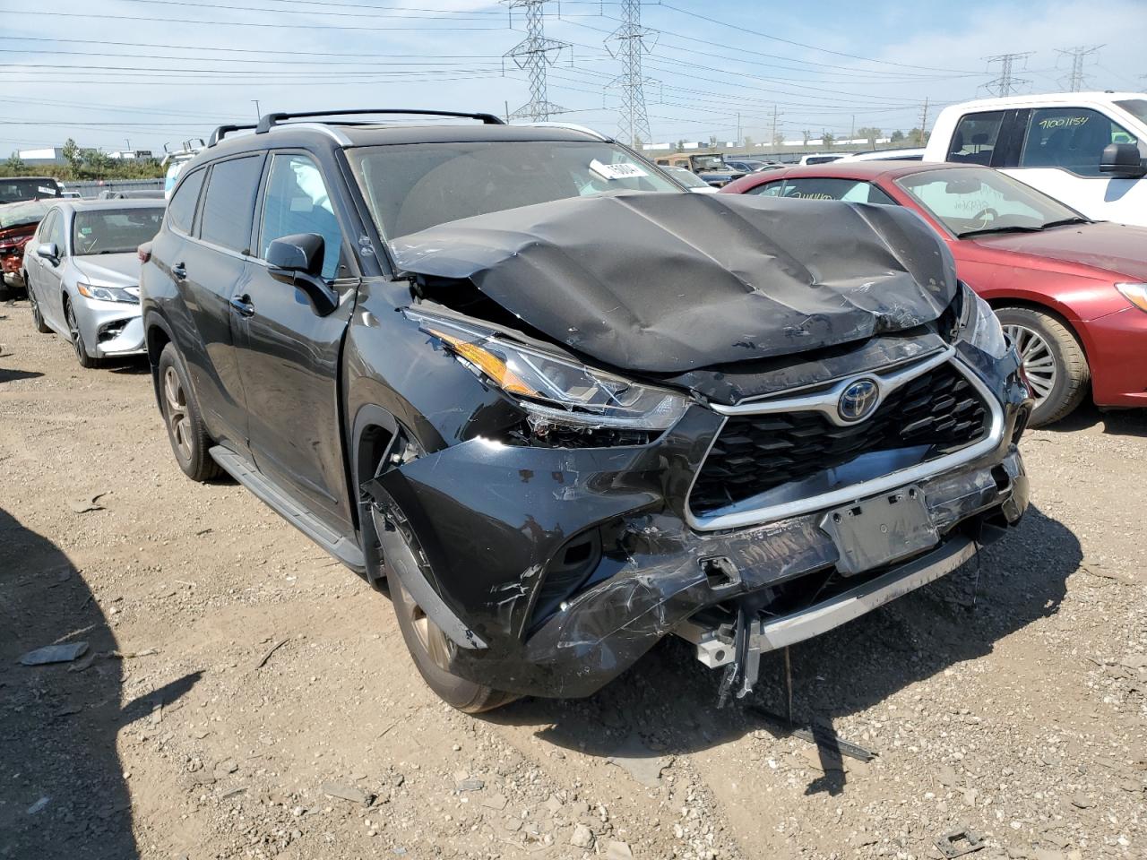 2022 TOYOTA HIGHLANDER HYBRID XLE VIN:5TDABRCH1NS545228