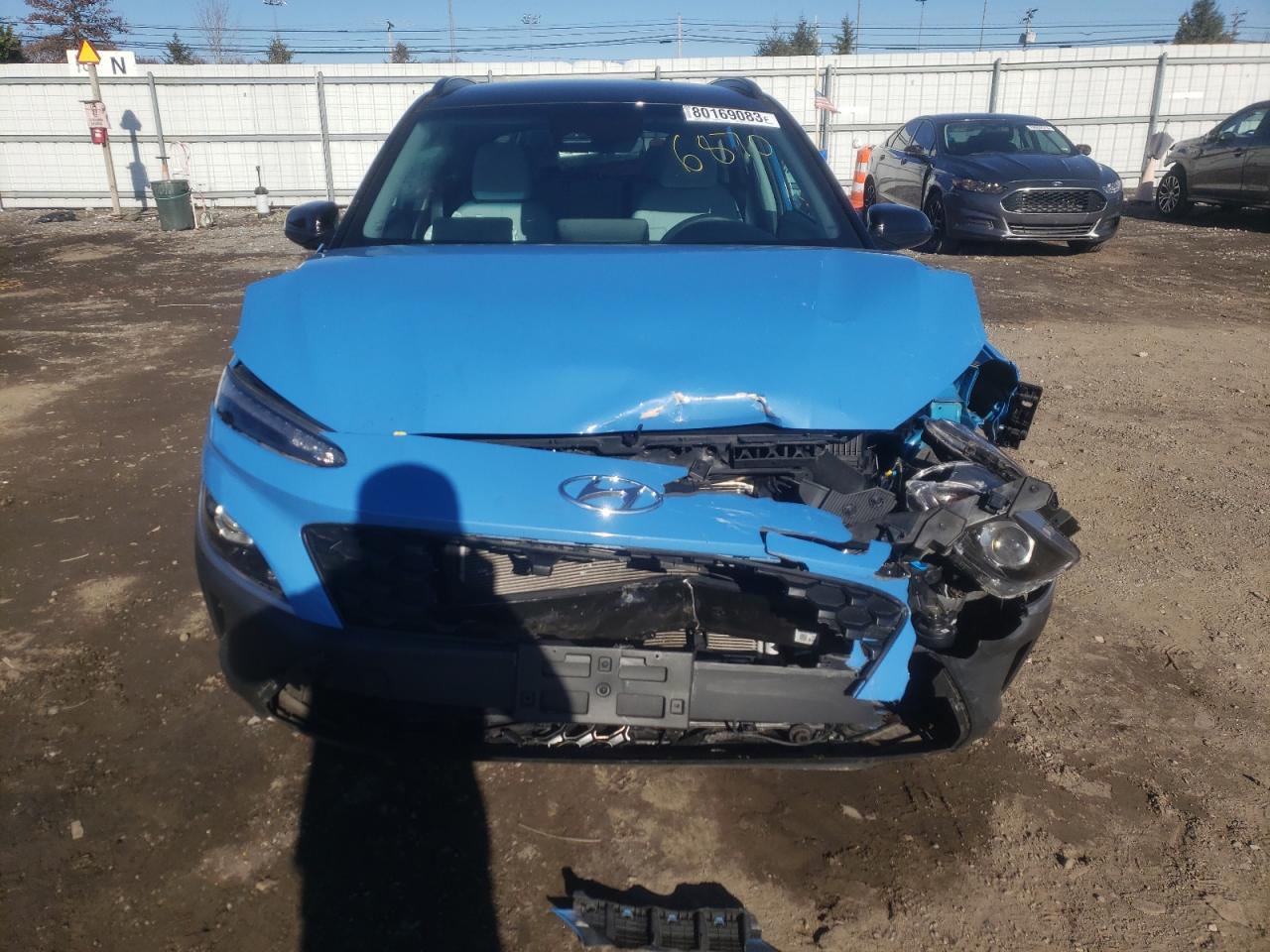 2022 HYUNDAI KONA SEL VIN:KM8K62AB3NU766870