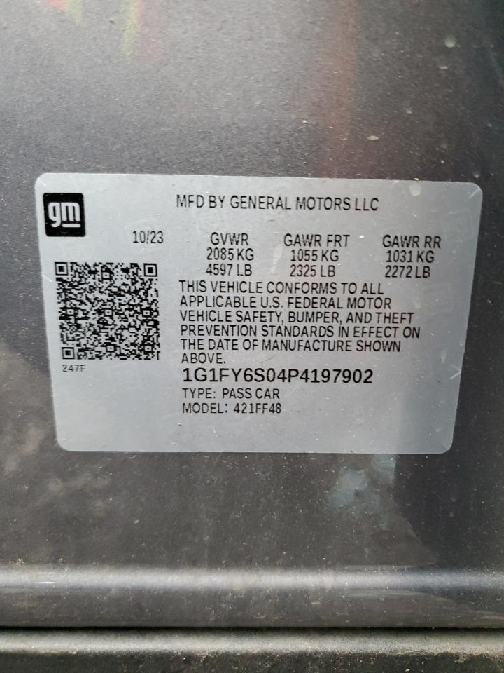 2023 CHEVROLET BOLT EUV LT VIN:1G1FY6S04P4197902