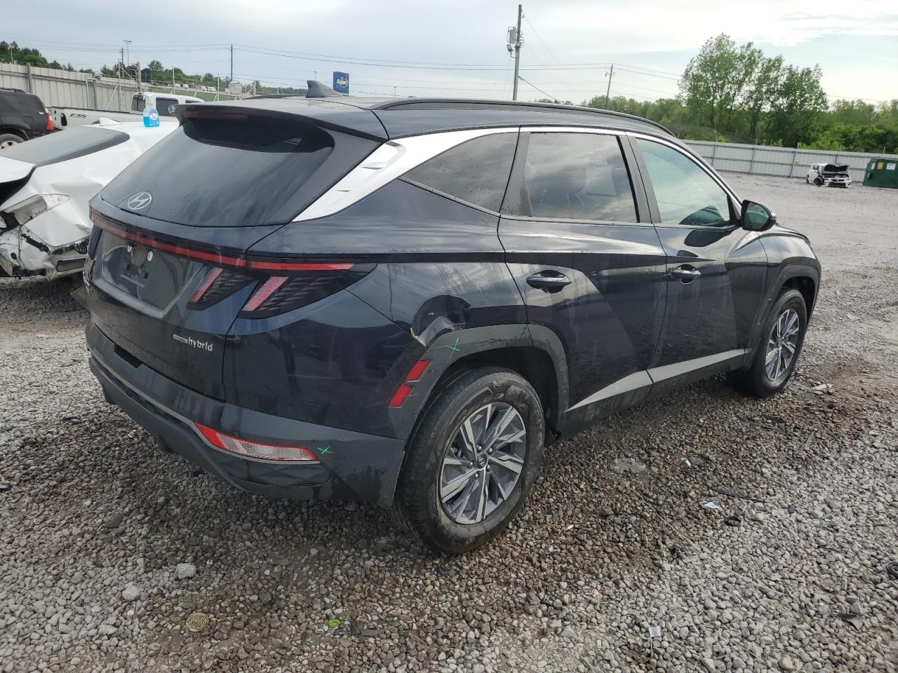 2022 HYUNDAI TUCSON BLUE VIN:KM8JBCA10NU060203