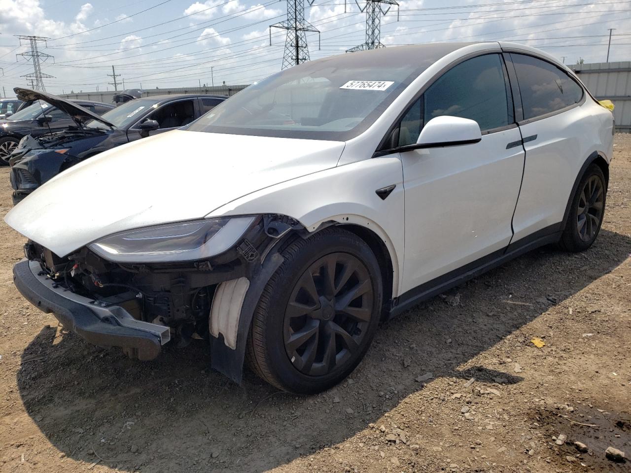 2022 TESLA MODEL X VIN:7SAXCBE69NF358594