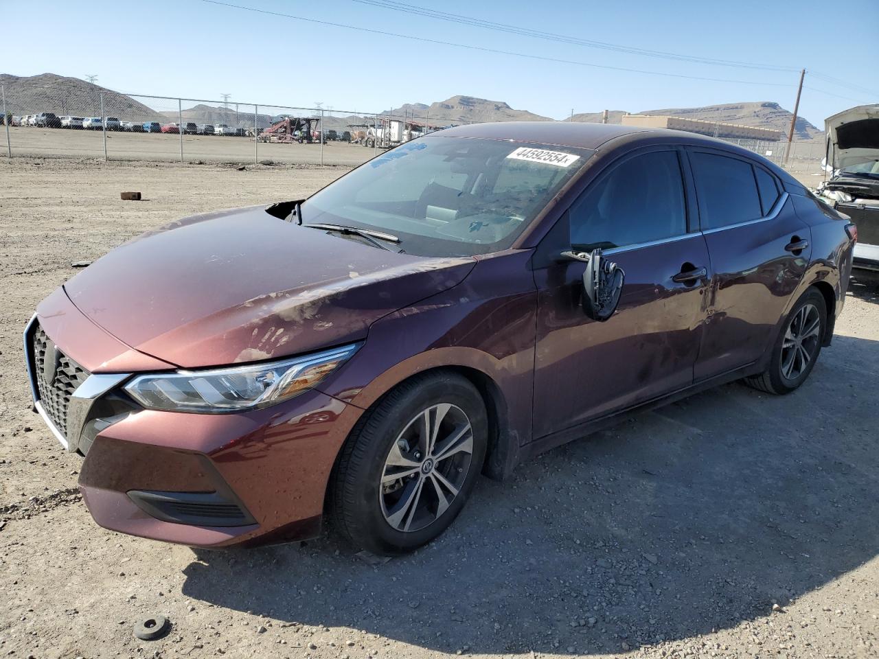 2022 NISSAN SENTRA SV VIN:3N1AB8CV2NY234760