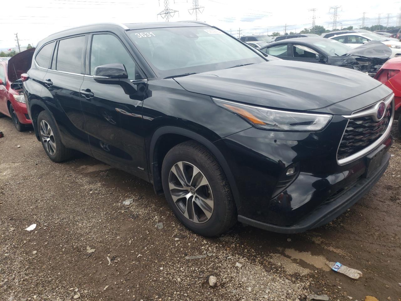 2022 TOYOTA HIGHLANDER HYBRID XLE VIN:5TDHBRCH6NS548141