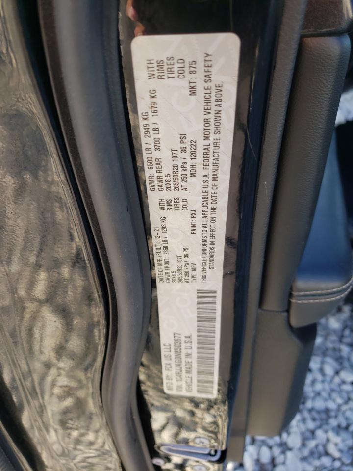 2022 JEEP GRAND CHEROKEE L LAREDO VIN:1C4RJJAG0N8503977
