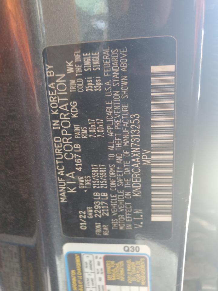 2022 KIA SELTOS EX VIN:KNDERCAAXN7313253