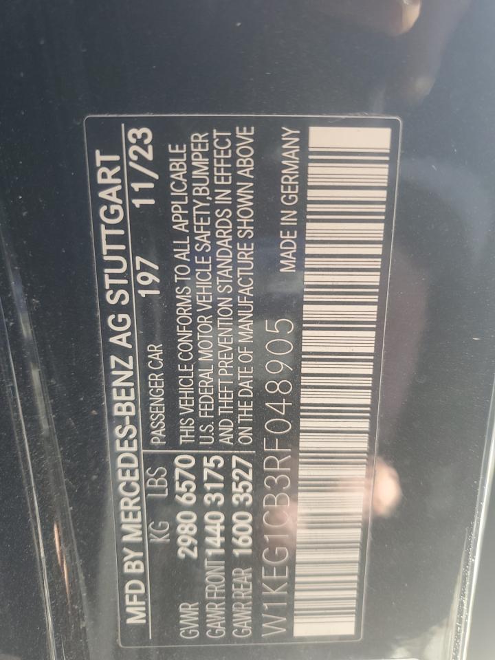 2024 MERCEDES-BENZ EQE SEDAN 350 4MATIC VIN:W1KEG1CB3RF048905