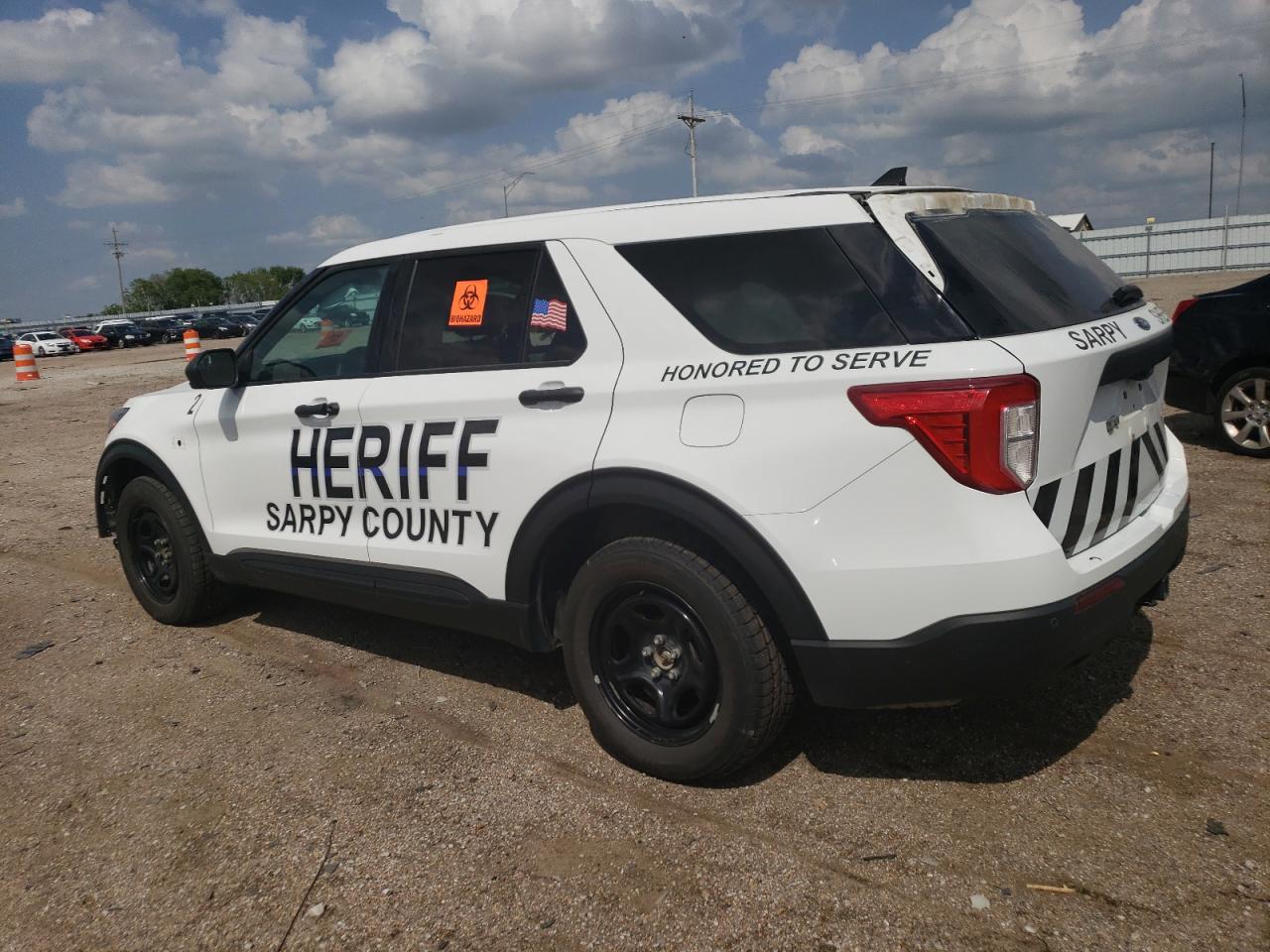 2022 FORD EXPLORER POLICE INTERCEPTOR VIN:1FM5K8AB6NGA99738