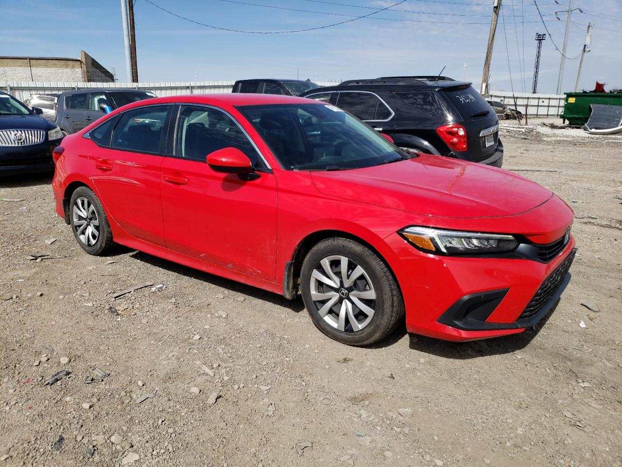 2022 HONDA CIVIC LX VIN:2HGFE2F22NH522598