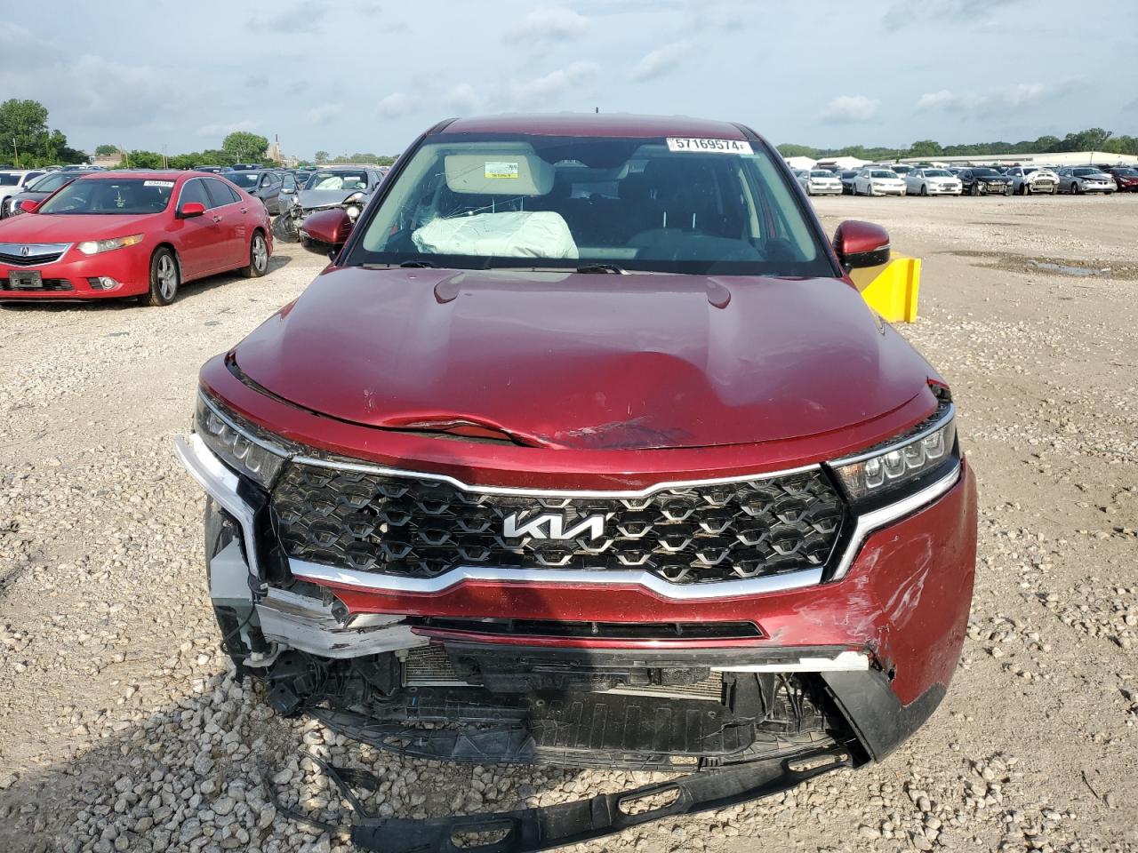 2022 KIA SORENTO LX VIN:5XYRG4LC3NG134115