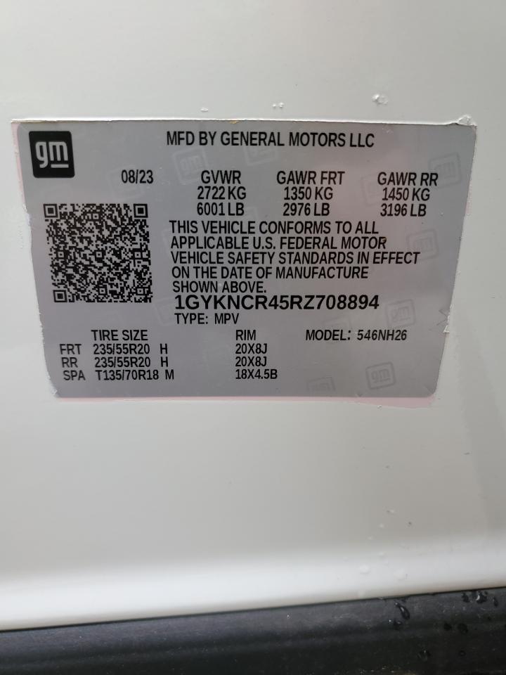 2024 CADILLAC XT5 PREMIUM LUXURY VIN:1GYKNCR45RZ708894