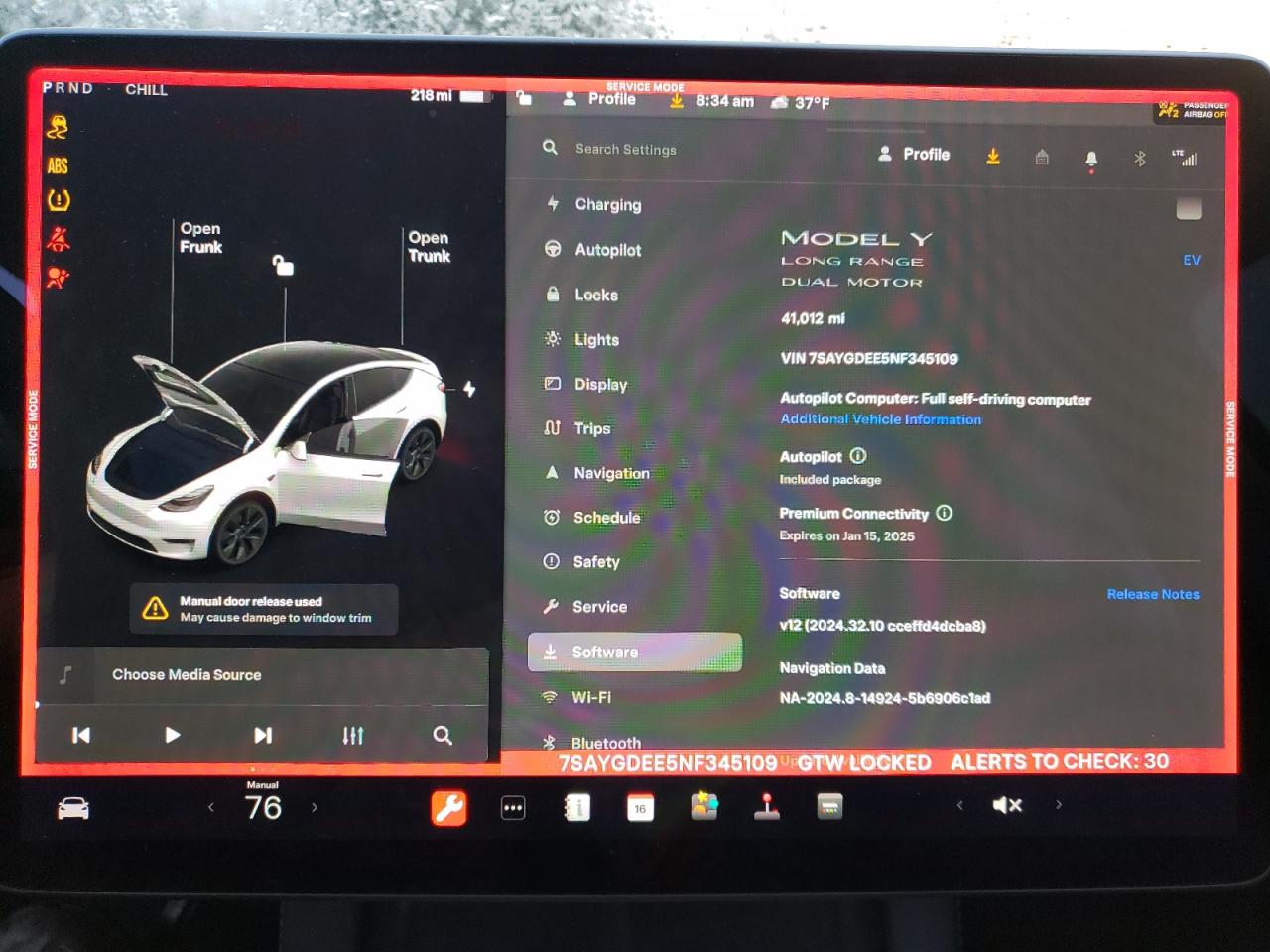 2022 TESLA MODEL Y  VIN:7SAYGDEE5NF345109