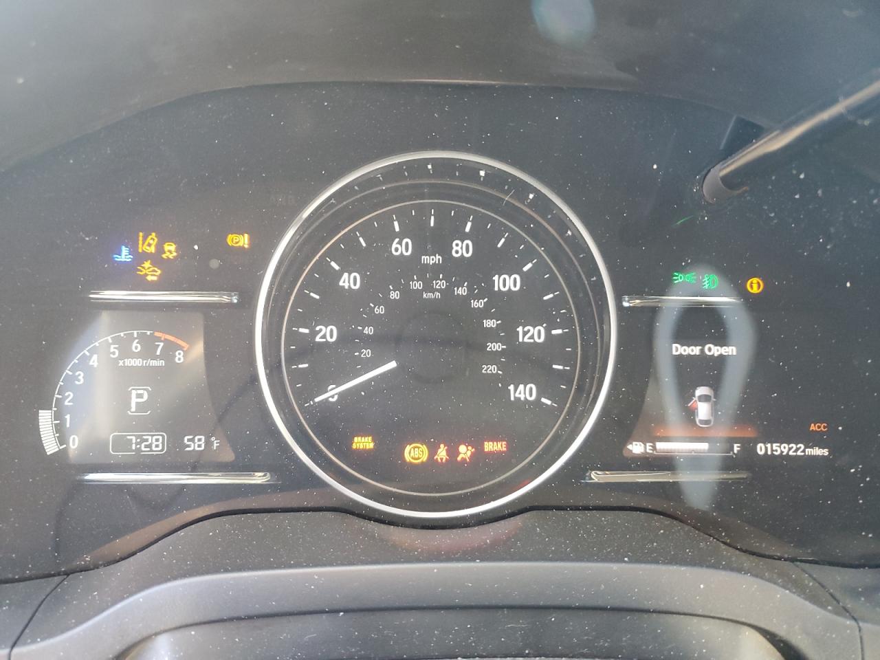 2022 HONDA HR-V EX VIN:3CZRU5H58NM701456