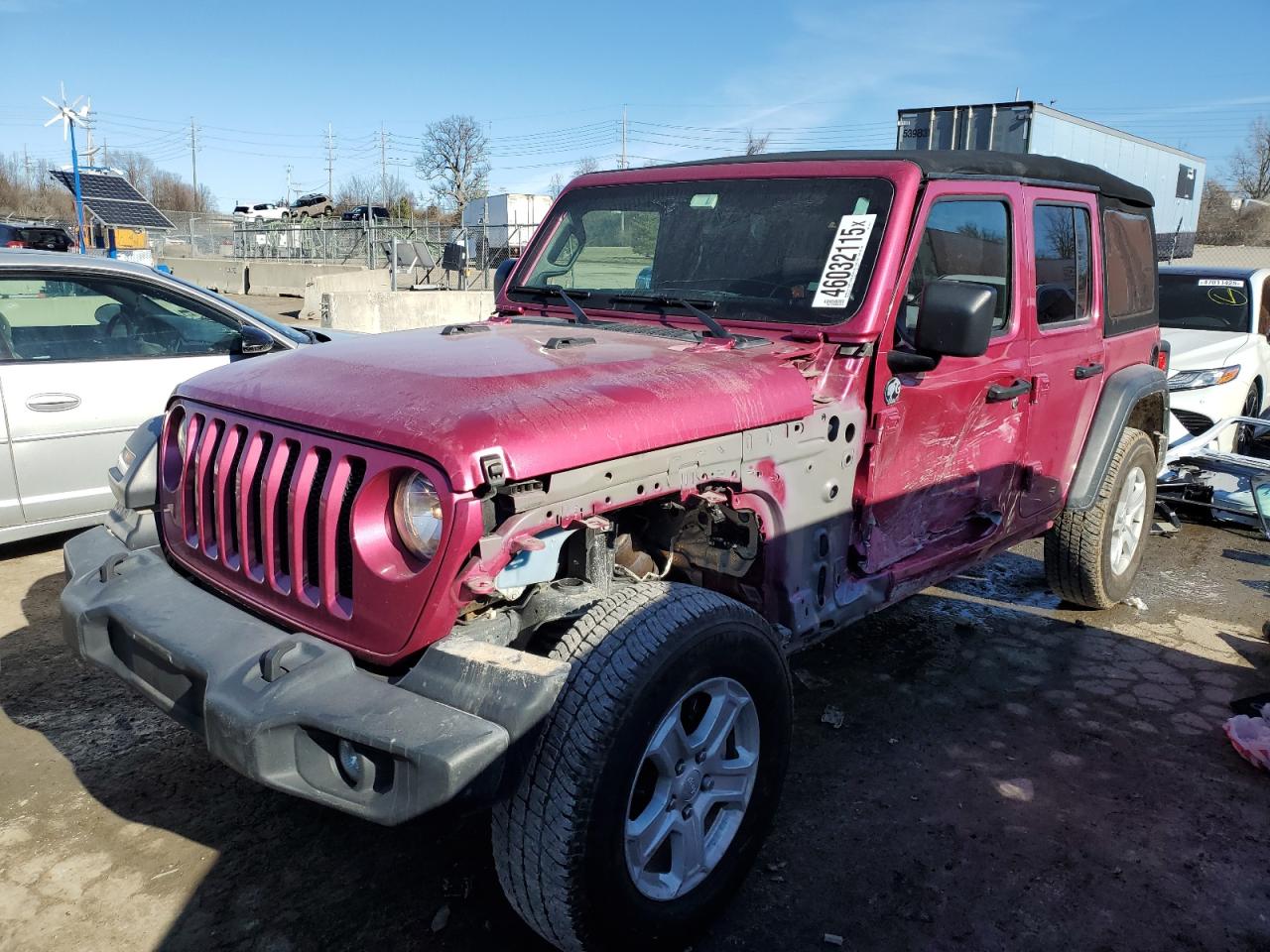 2022 JEEP WRANGLER UNLIMITED SPORT VIN:1C4HJXDG5NW144177