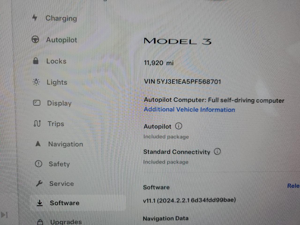 2023 TESLA MODEL 3  VIN:5YJ3E1EA5PF568701