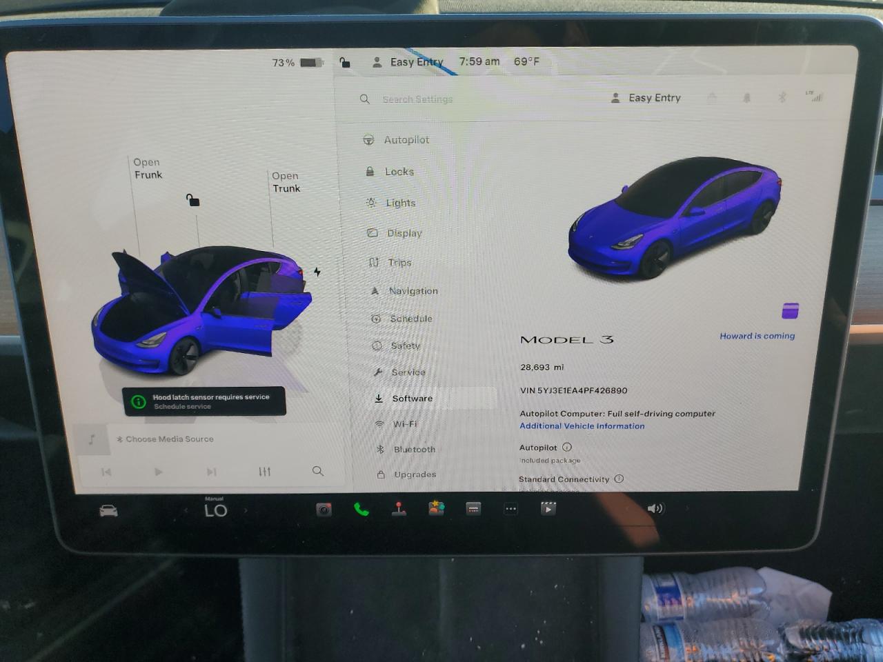 2023 TESLA MODEL 3  VIN:5YJ3E1EA4PF426890