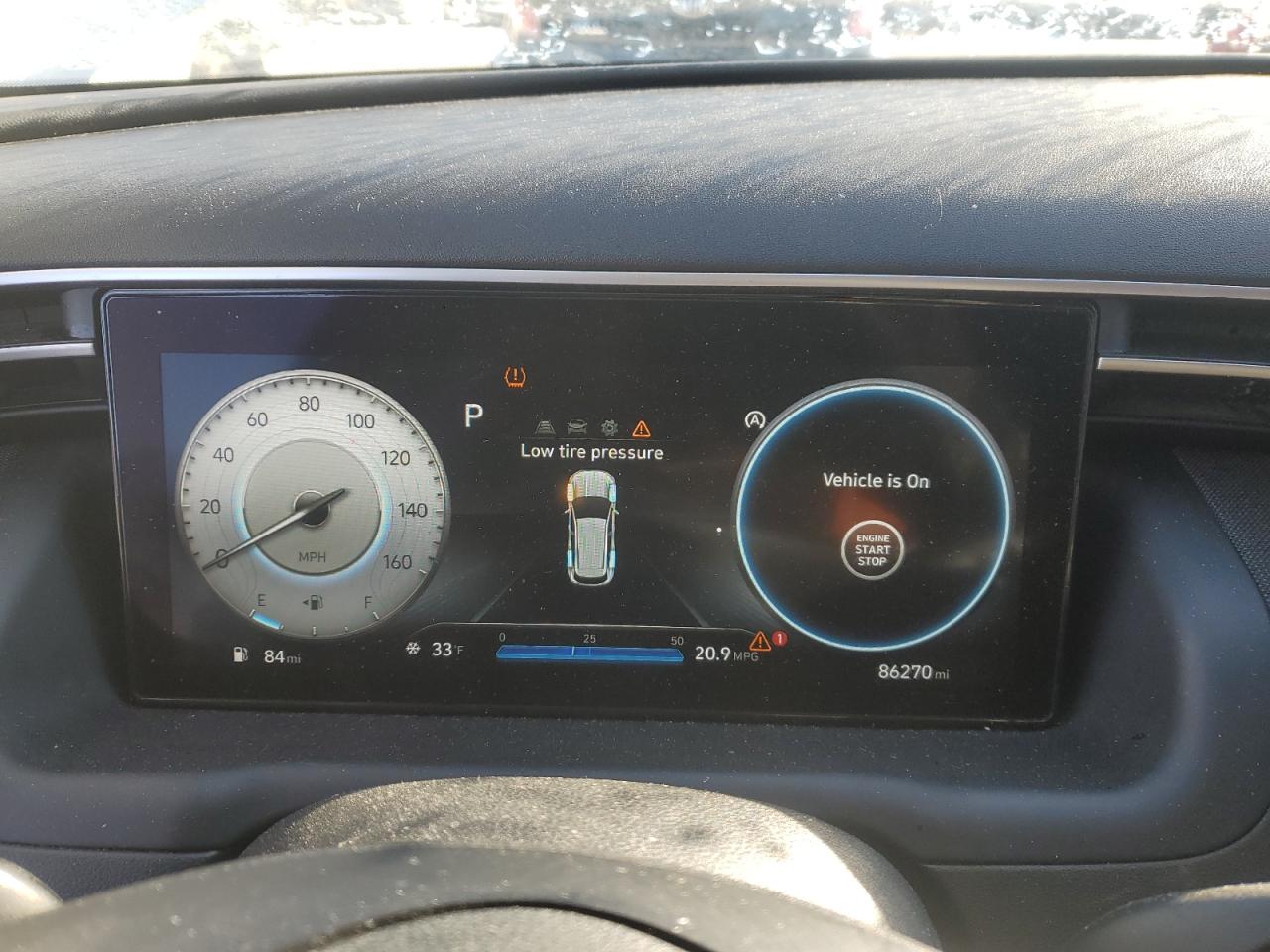 2022 HYUNDAI TUCSON SEL VIN:5NMJFCAE1NH093312