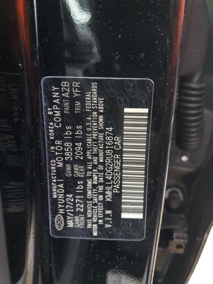 2024 HYUNDAI ELANTRA SE VIN:KMHLL4DG2RU816874