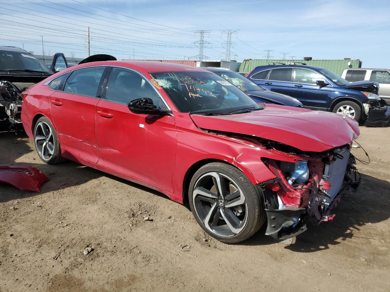 2022 HONDA ACCORD SPORT VIN:1HGCV1F39NA060867