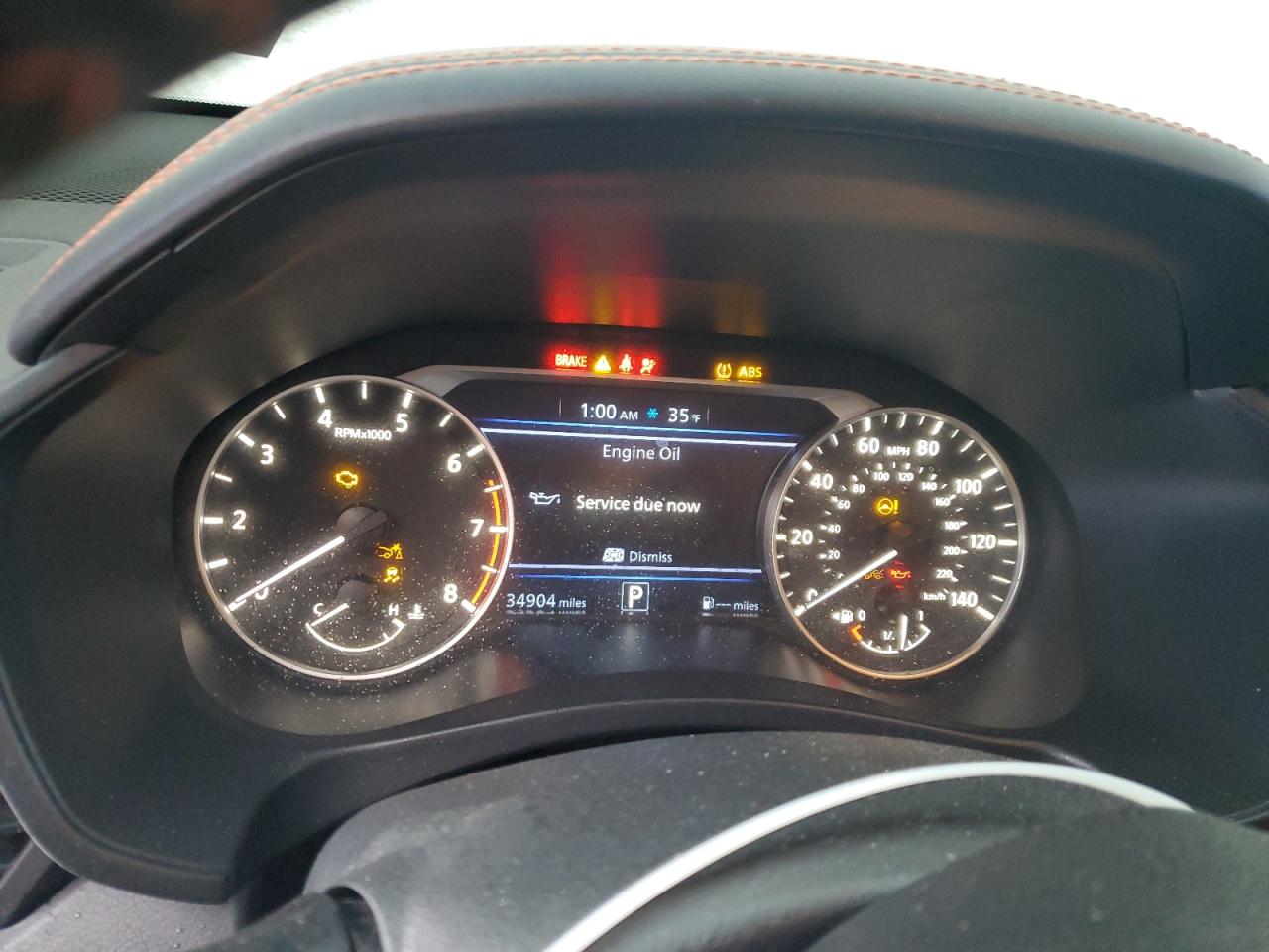 2022 NISSAN ALTIMA SR VIN:1N4BL4CV2NN352642