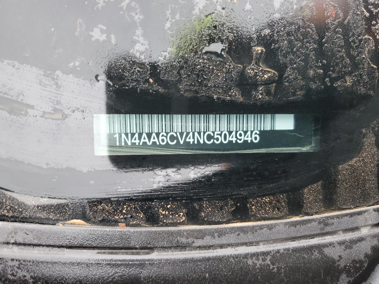 2022 NISSAN MAXIMA SV VIN:1N4AA6CV4NC504946