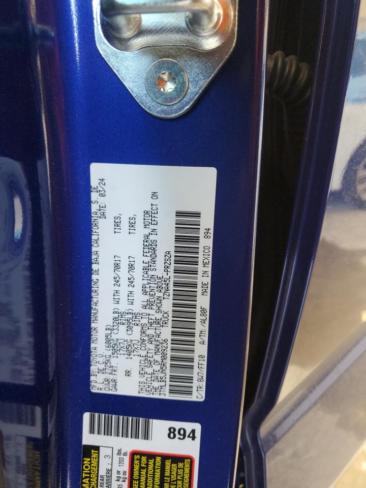2024 TOYOTA TACOMA DOUBLE CAB VIN:3TMLB5JN5RM009236