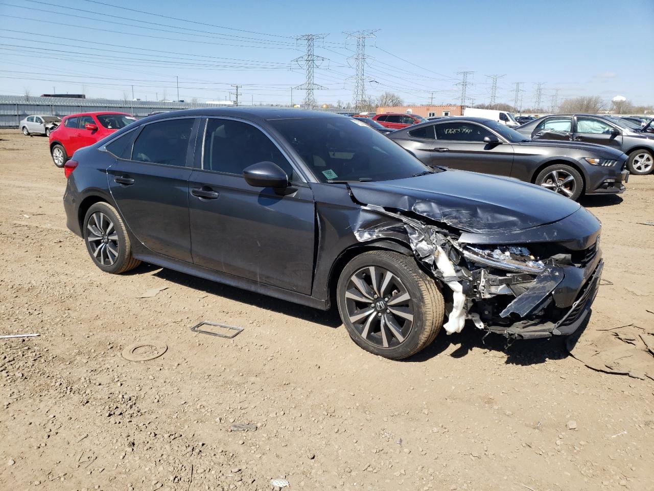 2022 HONDA CIVIC EX VIN:JHMFE1F70NX006609