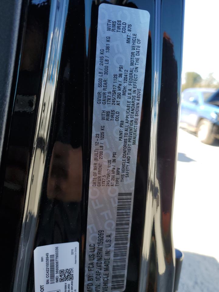 2024 JEEP WRANGLER SPORT VIN:1C4PJXDN8RW159269