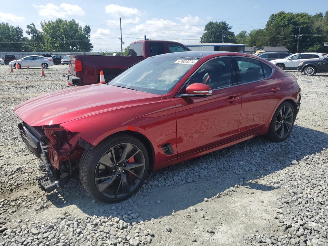 2022 GENESIS G70 BASE VIN:KMTG54TE0NU103418