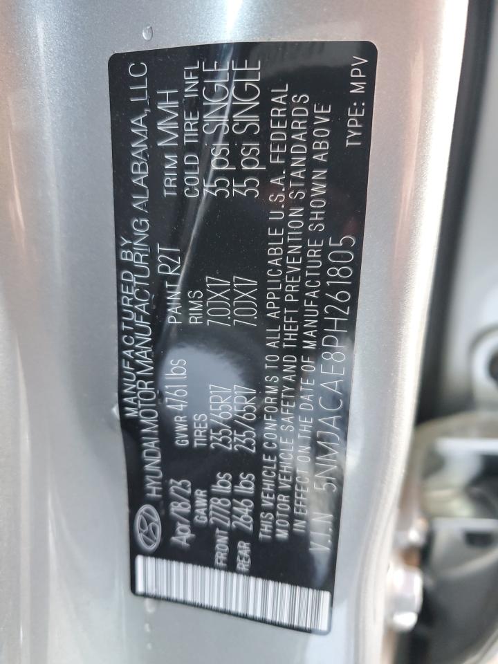 2023 HYUNDAI TUCSON SE VIN:5NMJACAE8PH261805