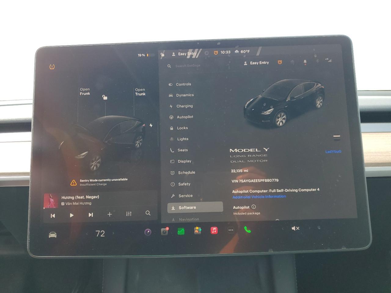 2023 TESLA MODEL Y  VIN:7SAYGAEE5PF880779