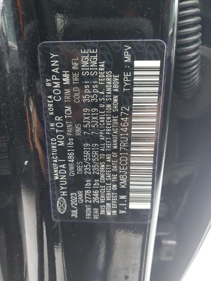 2024 HYUNDAI TUCSON LIMITED VIN:KM8JECD17RU146472
