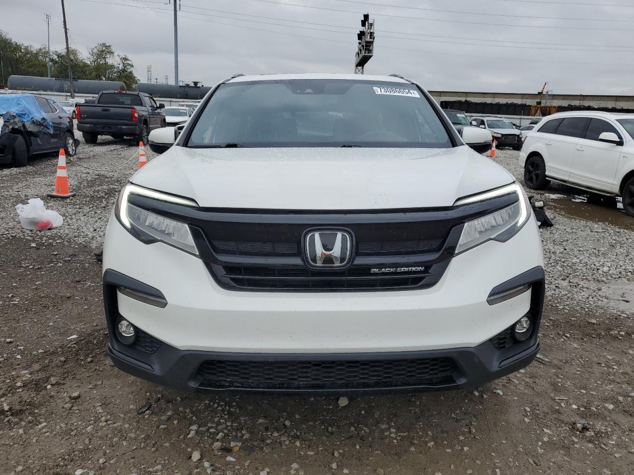 2022 HONDA PILOT BLACK VIN:5FNYF6H75NB050259