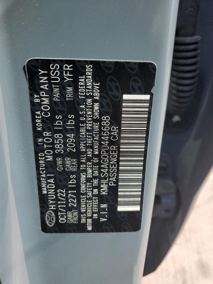 2023 HYUNDAI ELANTRA SEL VIN:KMHLS4AG0PU446688