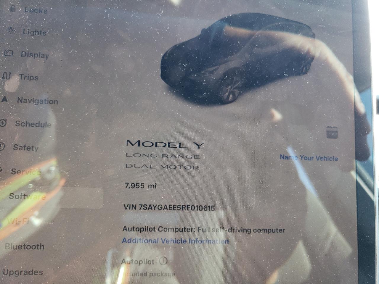 2024 TESLA MODEL Y  VIN:7SAYGAEE5RF010615