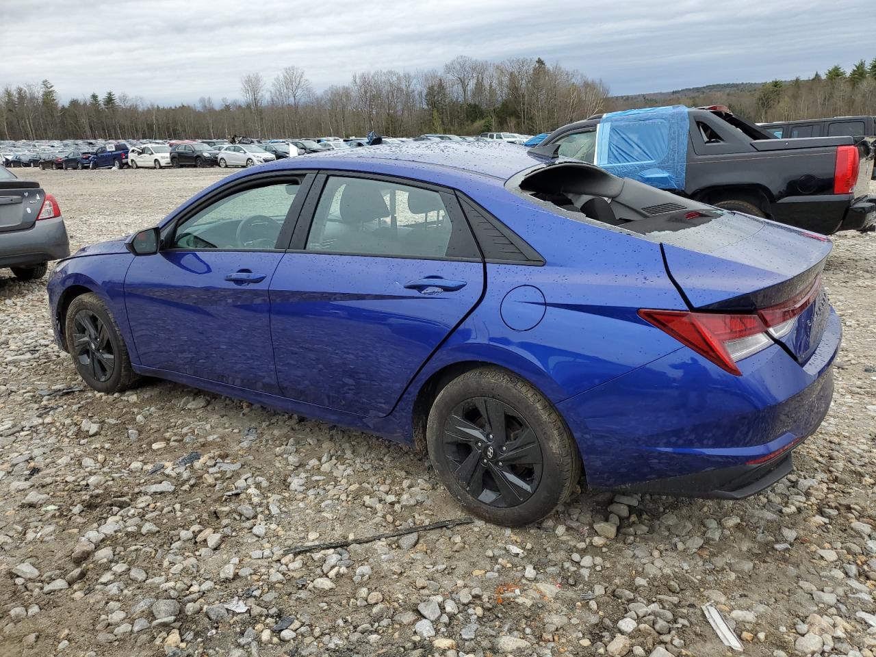 2022 HYUNDAI ELANTRA BLUE VIN:KMHLM4AJ7NU031550