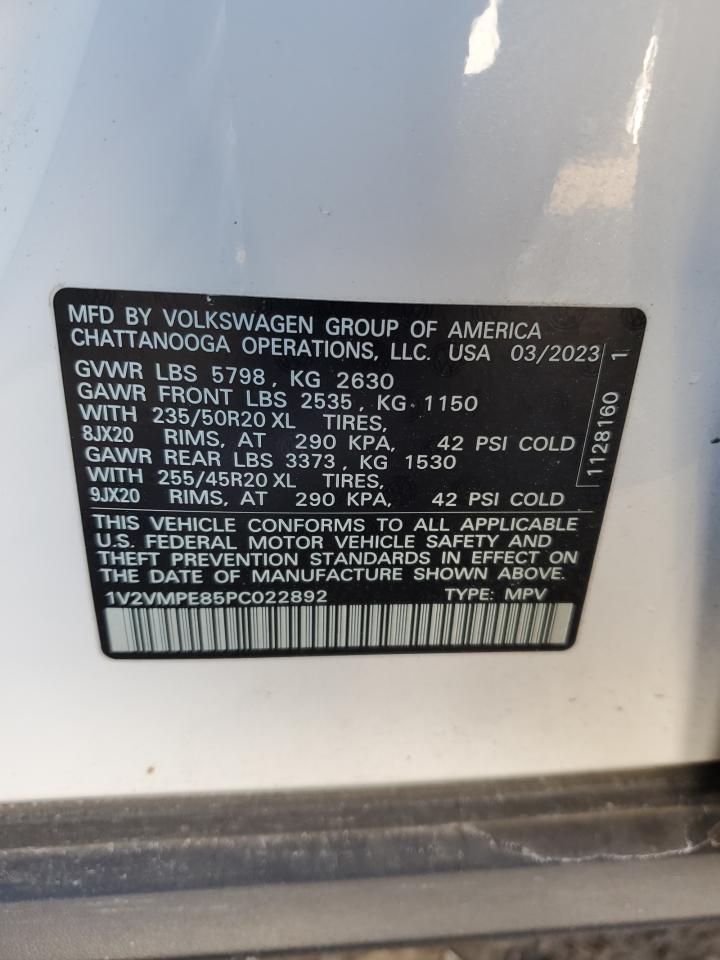 2023 VOLKSWAGEN ID.4 PRO S VIN:1V2VMPE85PC022892